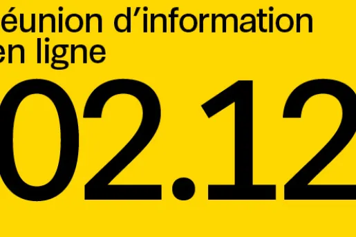 Réunion d'information en ligne