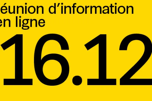 Réunion d'information en ligne