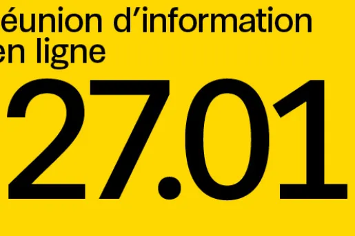 Réunion d'information en ligne le 27 janvier 2026