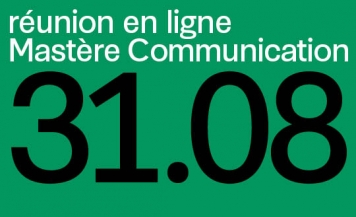 RÉUNION D&#039;INFORMATION MASTÈRE COMMUNICATION 