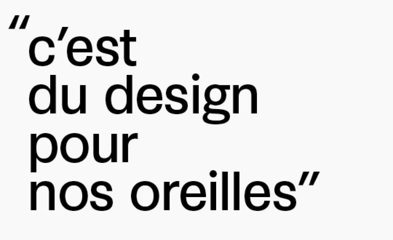 SIXIÈME SON - LE SON DU DESIGN SIXIÈME SON - LE SON DU DESIGN