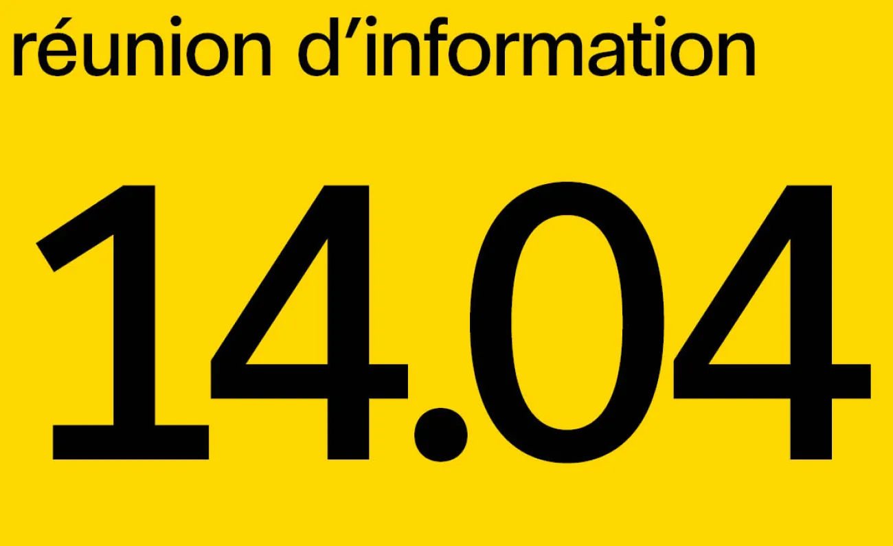 réunion d'information 14 avril