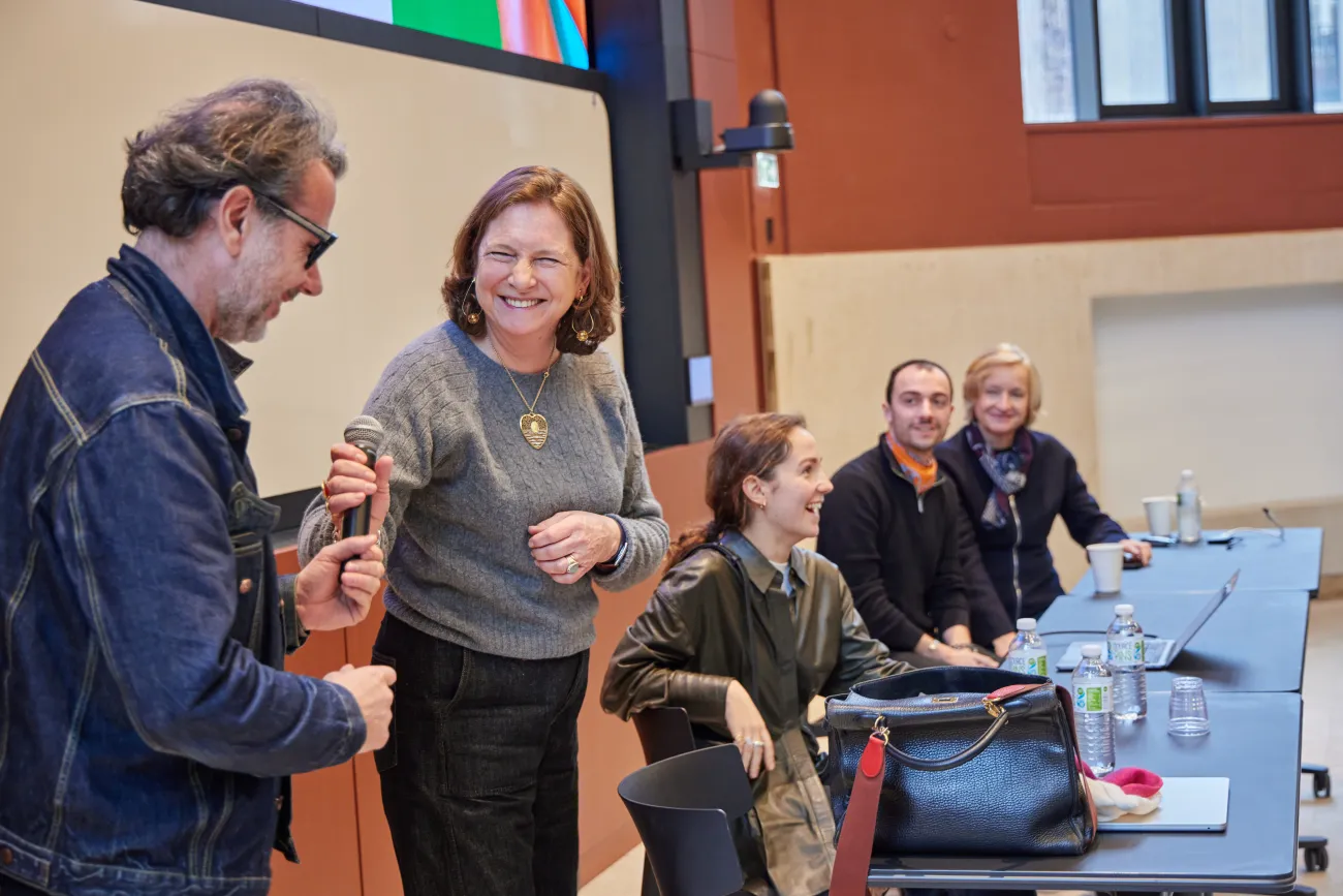 Sophie DUVERNE, Directrice Talent acquisition & Talent development Guillaume FRITSCH, Chef de Projets Relations Écoles  Christine DUVIGNEAU, Directeur Studio-dessins  Sixtine PHILIPPE, Designer graphique, dessinatrice au Studio Dessins et Création Graphique HERMÈS