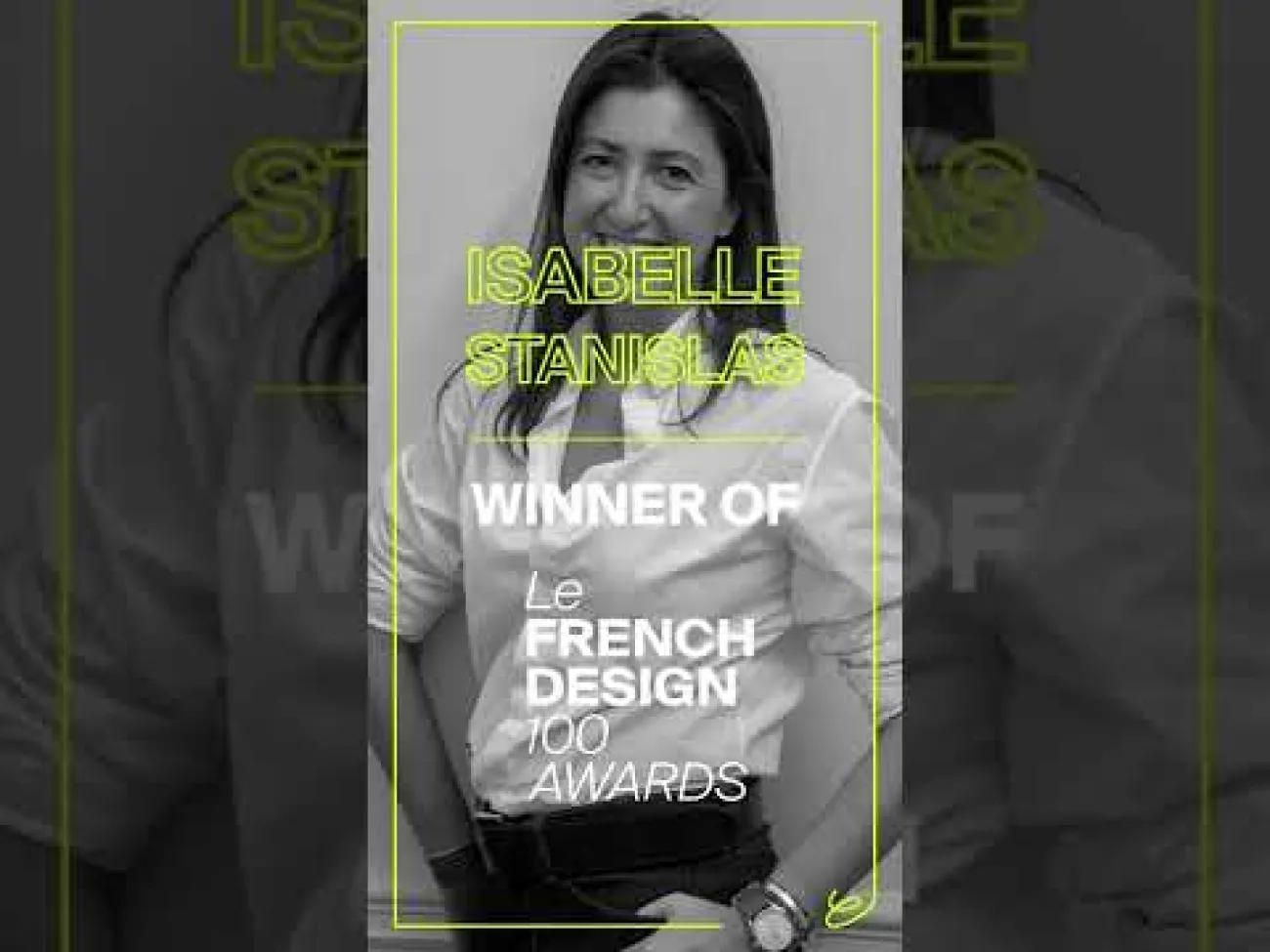 Preview image for the gge video "Isabelle Stanislas, enseignante à Penninghen, lauréate au French Design".