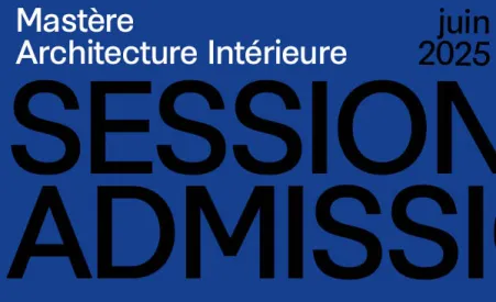 session admission mastère architecture intérieure