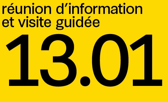 Réunion d'information et visite guidée