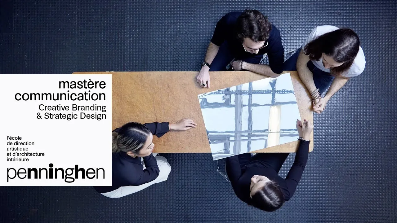 Preview image for the gge video "Présentation en ligne du mastère Communication Creative Branding &amp; Strategic Design de Penninghen".