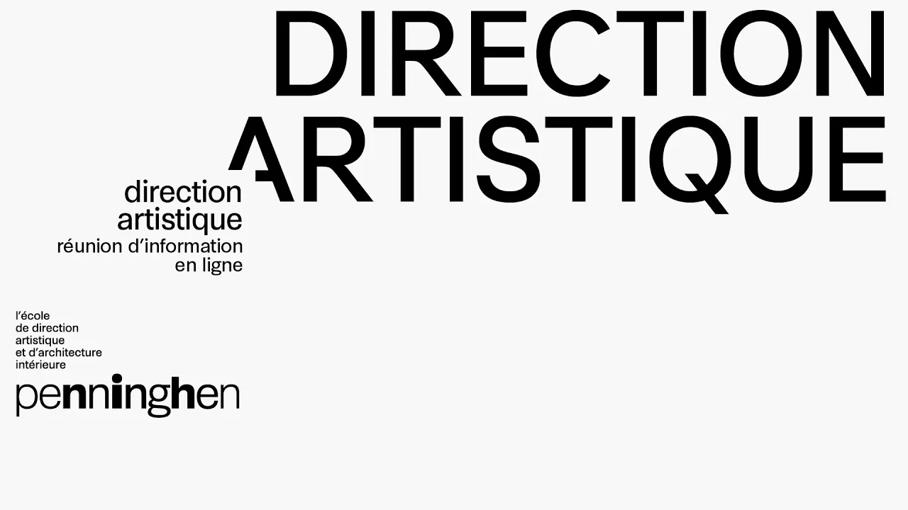 Preview image for the gge video "Réunion d'information en ligne - Direction artistique - Penninghen".