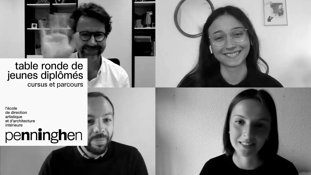 Preview image for the gge video "Table ronde de jeunes diplômés, cursus et parcours - Penninghen".